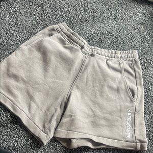 Kids Abercrombie & Fitch Taupe Athletic Sweat Shorts